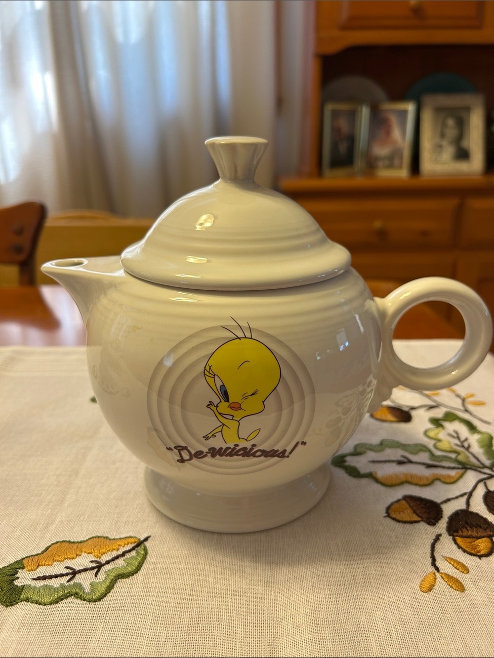 Fiestaware Tweedy bird teapot
